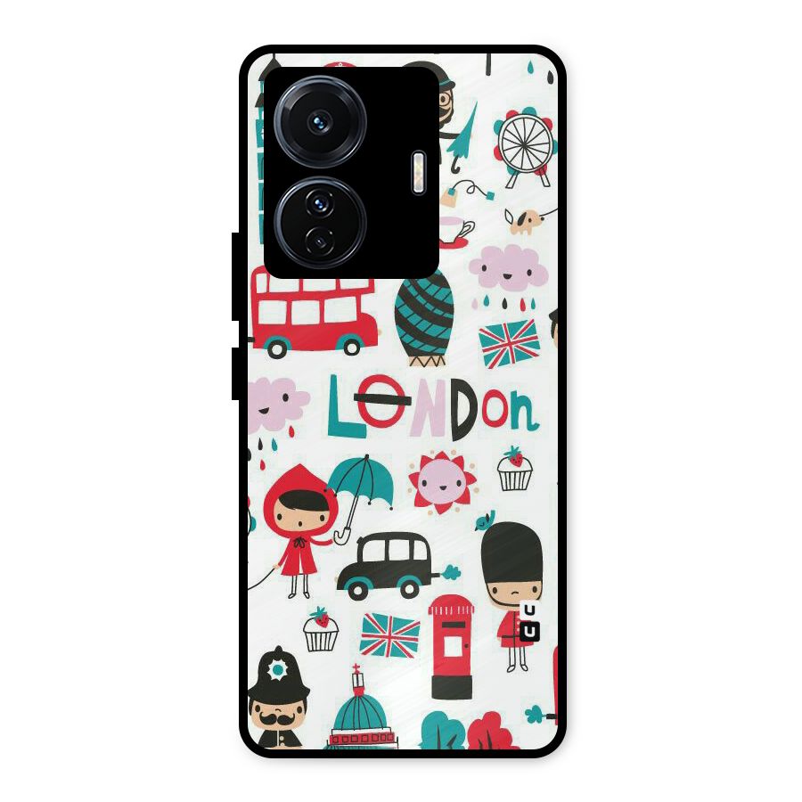 Double Decker Metal Back Case for iQOO Z6