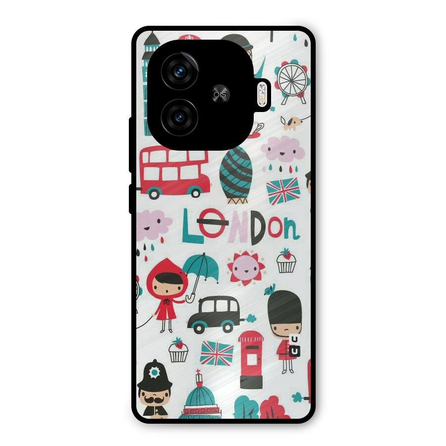 Double Decker Metal Back Case for iQOO Z9 Turbo