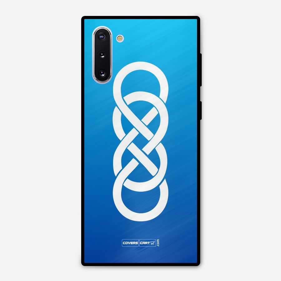 Double Infinity Blue Metal Back Case for Galaxy Note 10