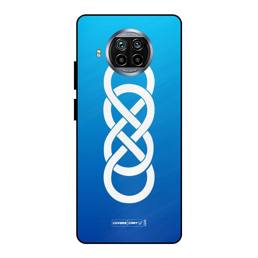 Double Infinity Blue Metal Back Case for Mi 10i