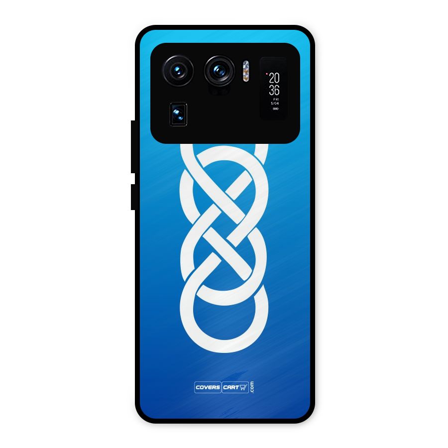 Double Infinity Blue Metal Back Case for Mi 11 Ultra