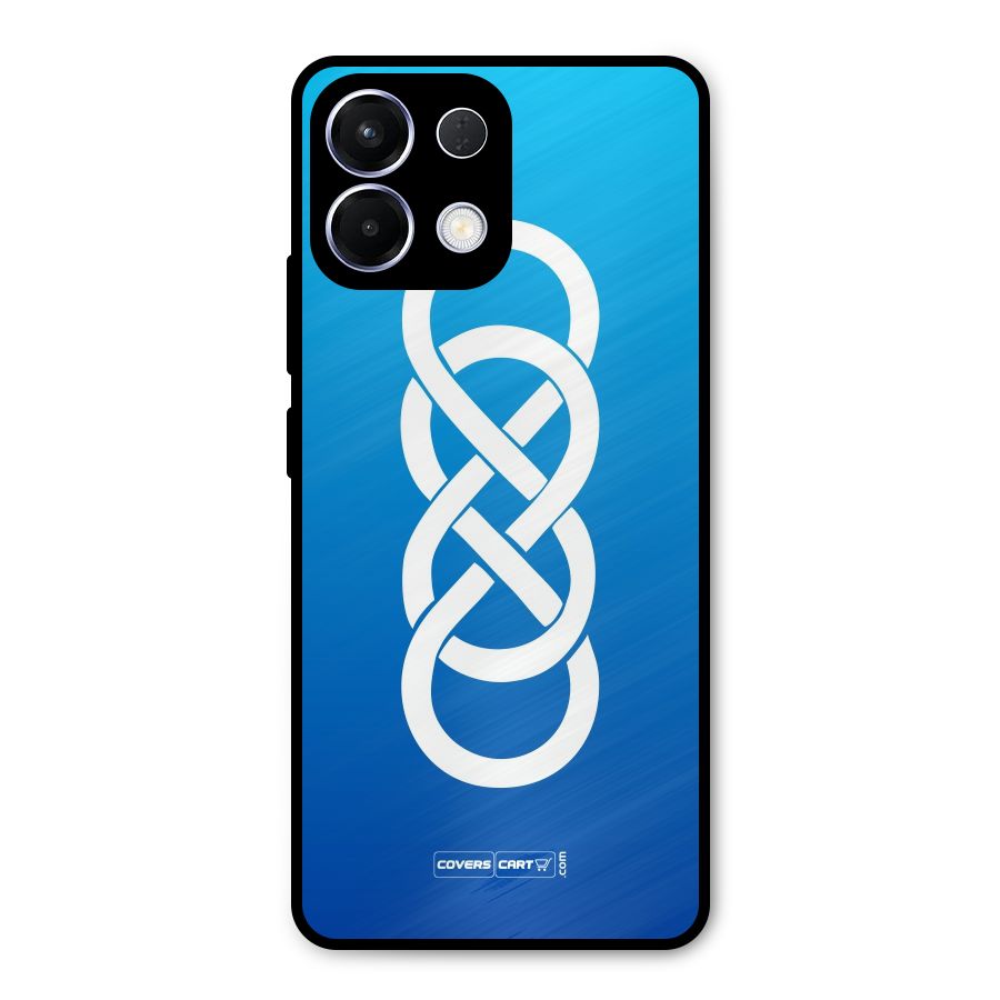 Double Infinity Blue Metal Back Case for Oppo K13