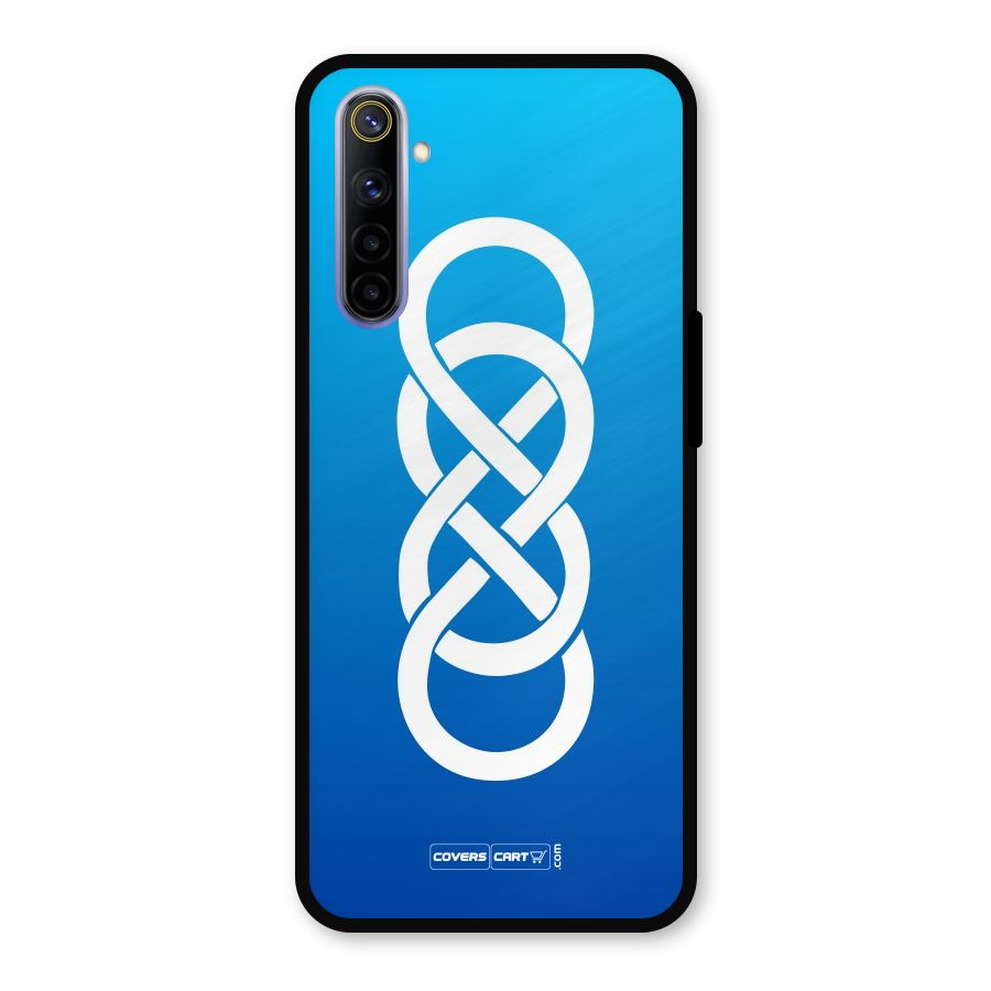 Double Infinity Blue Metal Back Case for Realme 6i