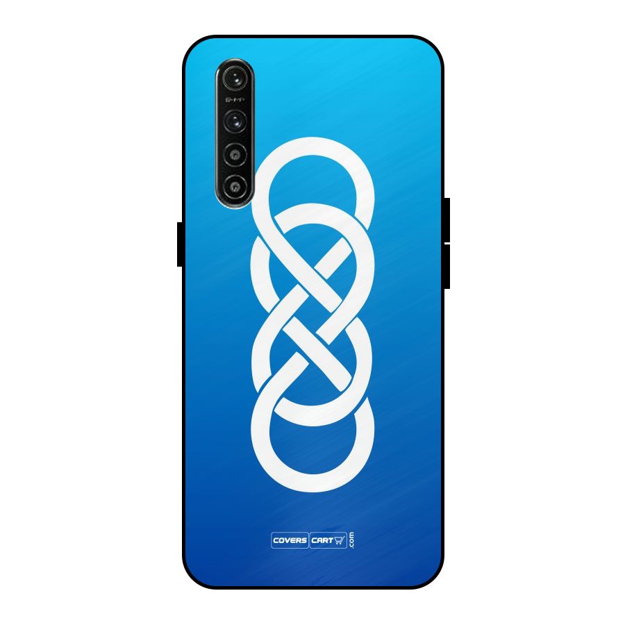 Double Infinity Blue Metal Back Case for Realme XT