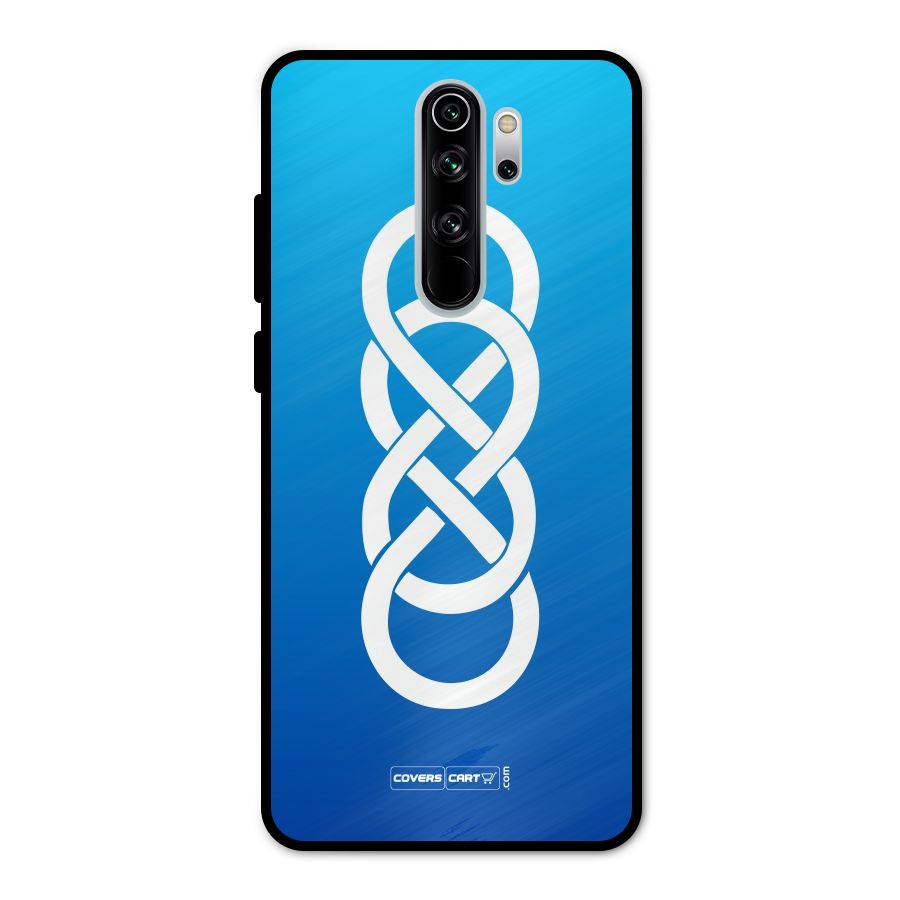 Double Infinity Blue Metal Back Case for Redmi Note 8 Pro