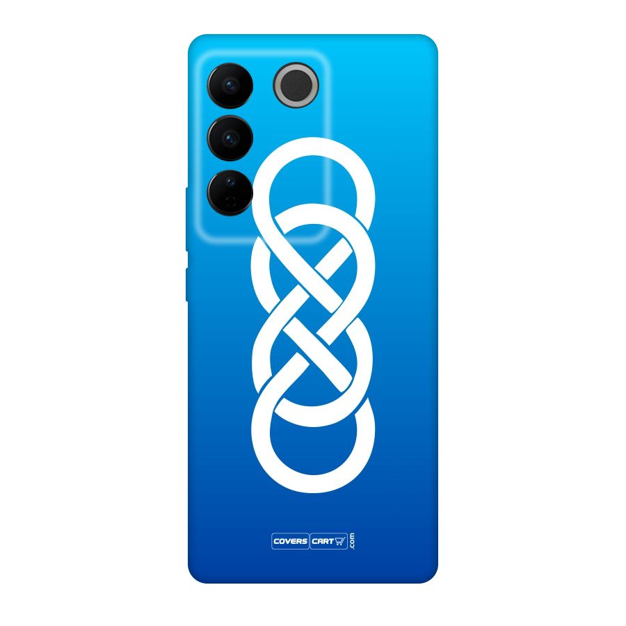 Double Infinity Blue Original Polycarbonate Back Case for Vivo V27