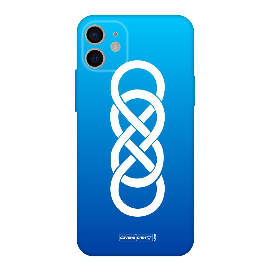 Double Infinity Blue Original Polycarbonate Back Case for iPhone 11