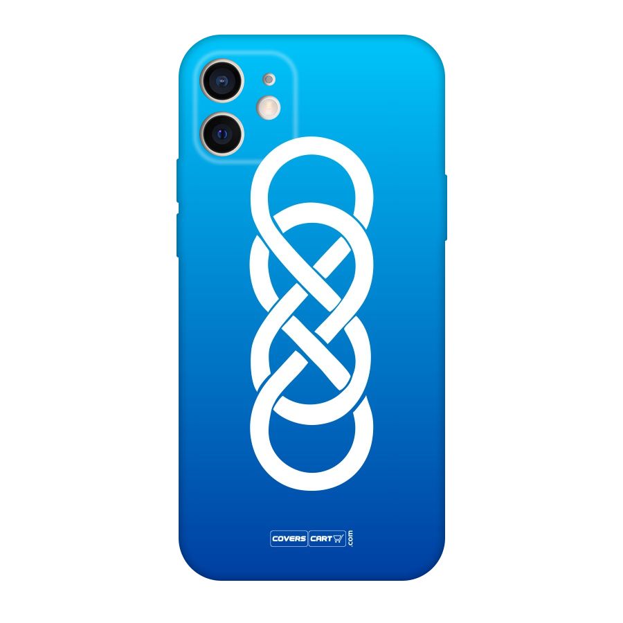 Double Infinity Blue Original Polycarbonate Back Case for iPhone 12