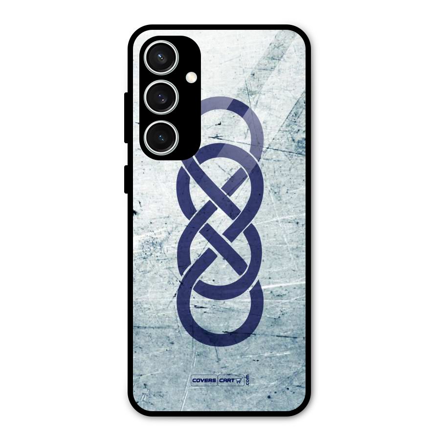 Double Infinity Rough Glass Back Case for Galaxy S23 FE