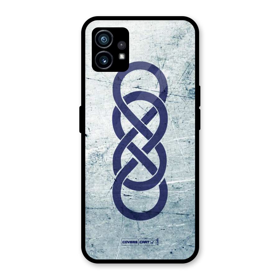 Double Infinity Rough Glass Back Case for Nothing Phone 1