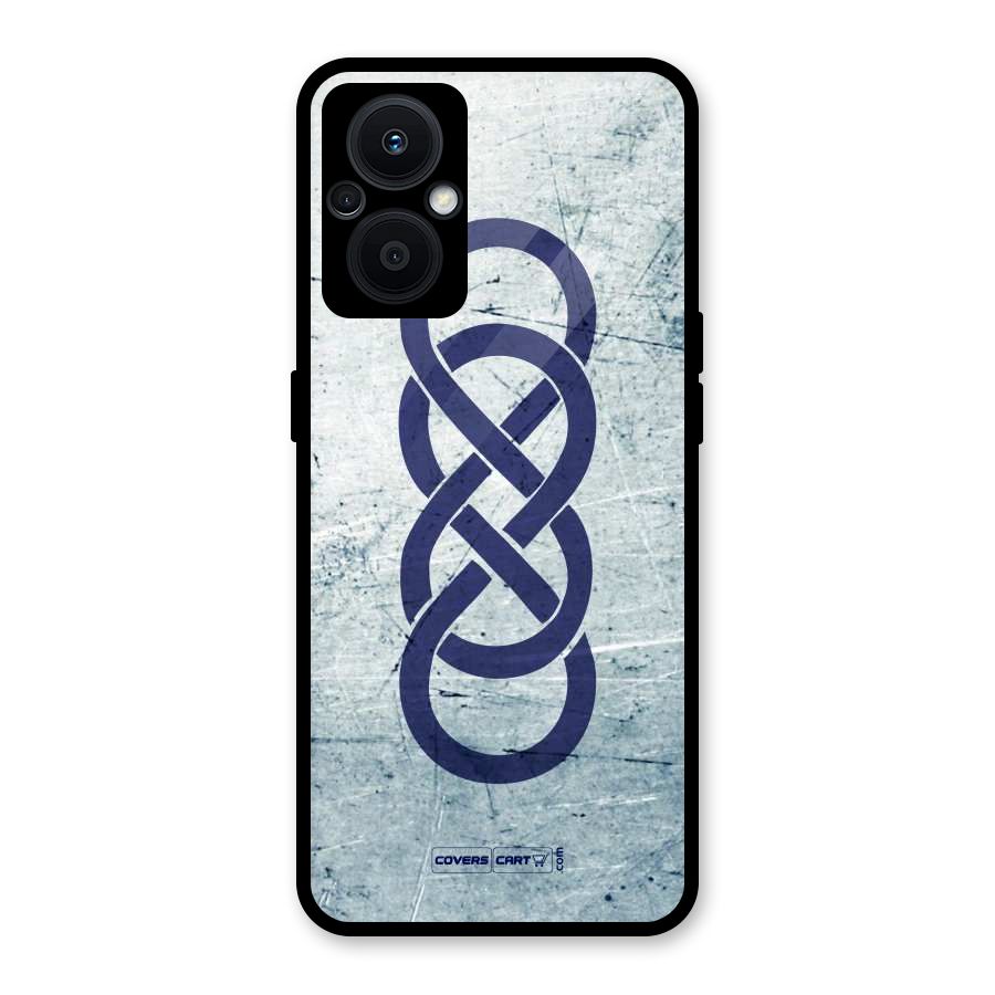 Double Infinity Rough Glass Back Case for Oppo F21s Pro 5G