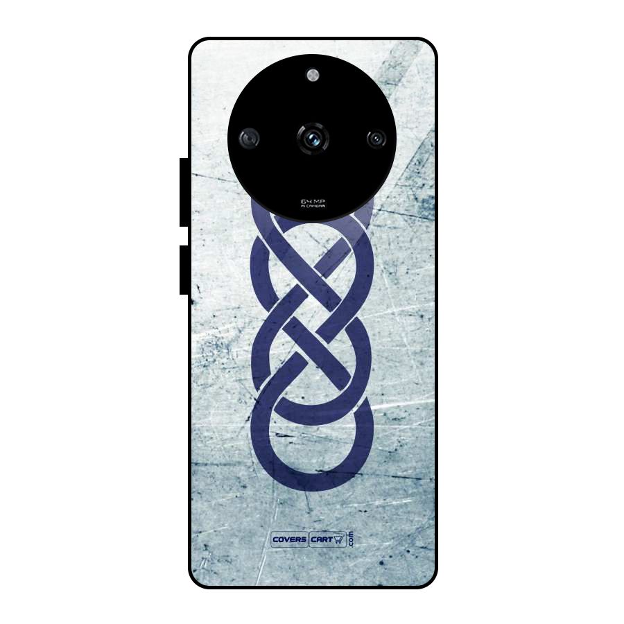 Double Infinity Rough Glass Back Case for Realme Narzo 60 5G