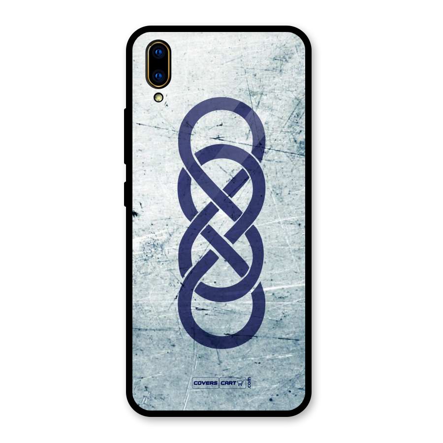 Double Infinity Rough Glass Back Case for Vivo V11 Pro