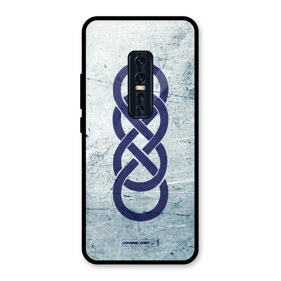 Double Infinity Rough Glass Back Case for Vivo V17 Pro