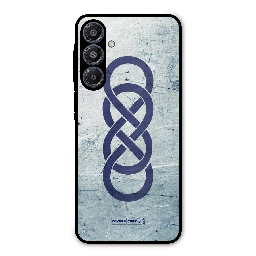 Double Infinity Rough Metal Back Case for Galaxy A16 5G