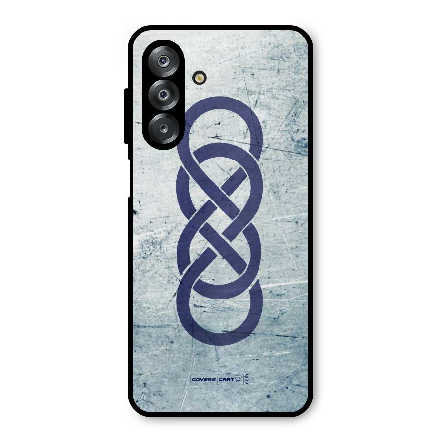 Double Infinity Rough Metal Back Case for Galaxy A26