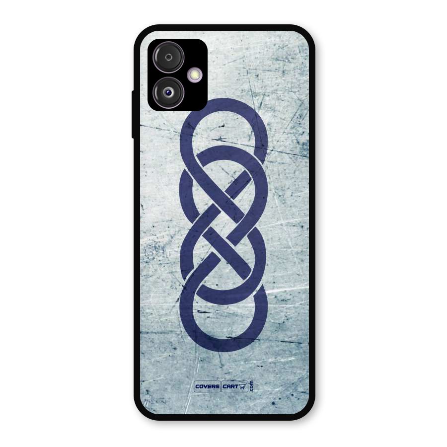 Double Infinity Rough Metal Back Case for Galaxy F14