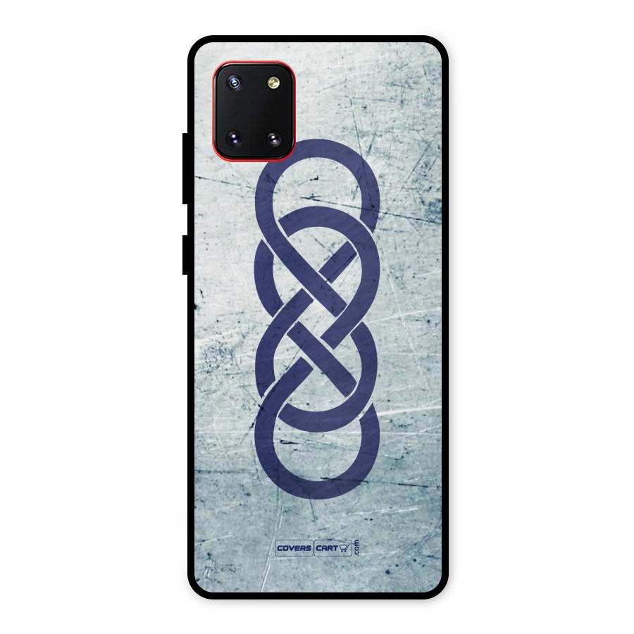 Double Infinity Rough Metal Back Case for Galaxy Note 10 Lite