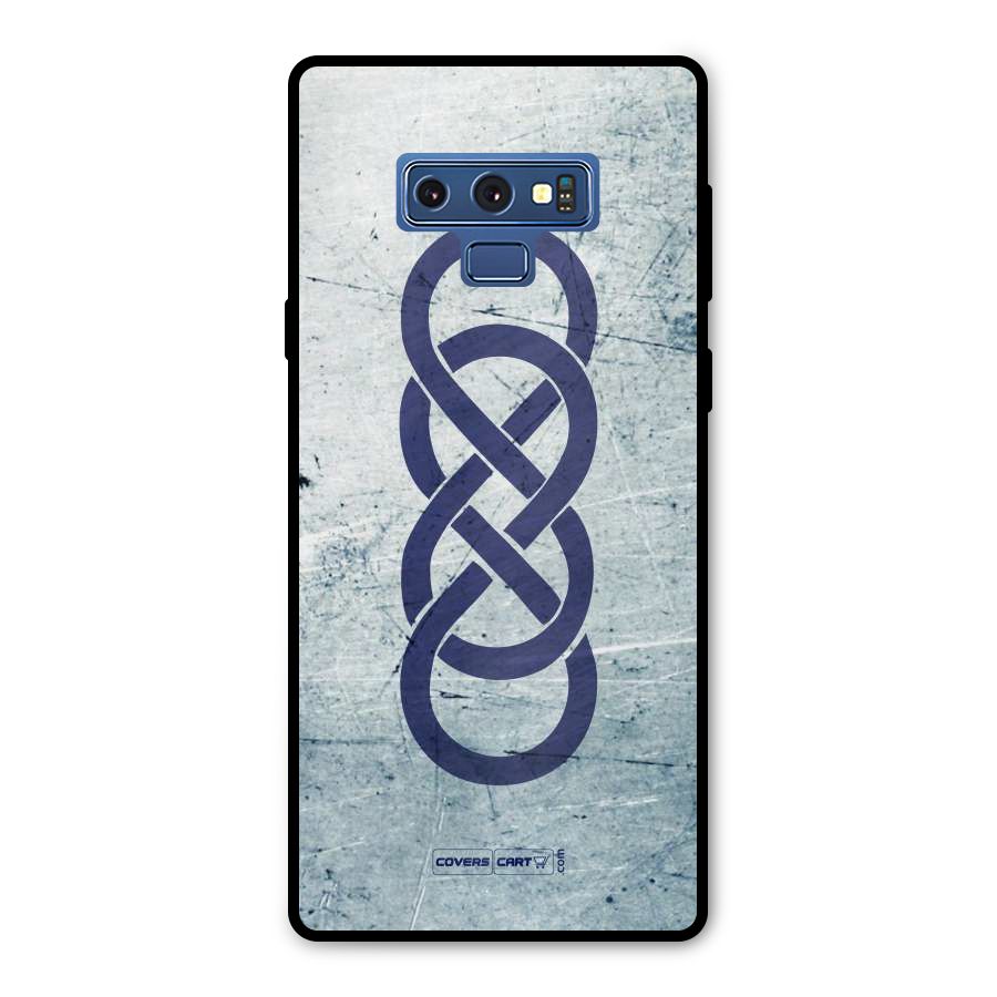 Double Infinity Rough Metal Back Case for Galaxy Note 9