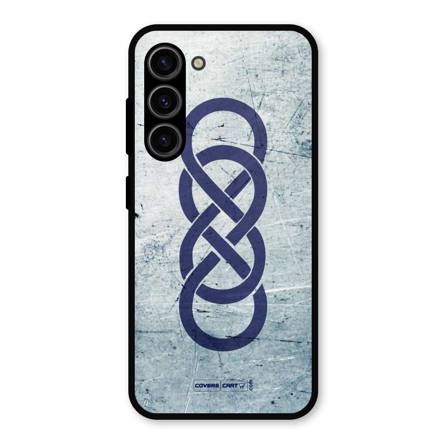 Double Infinity Rough Metal Back Case for Galaxy S23