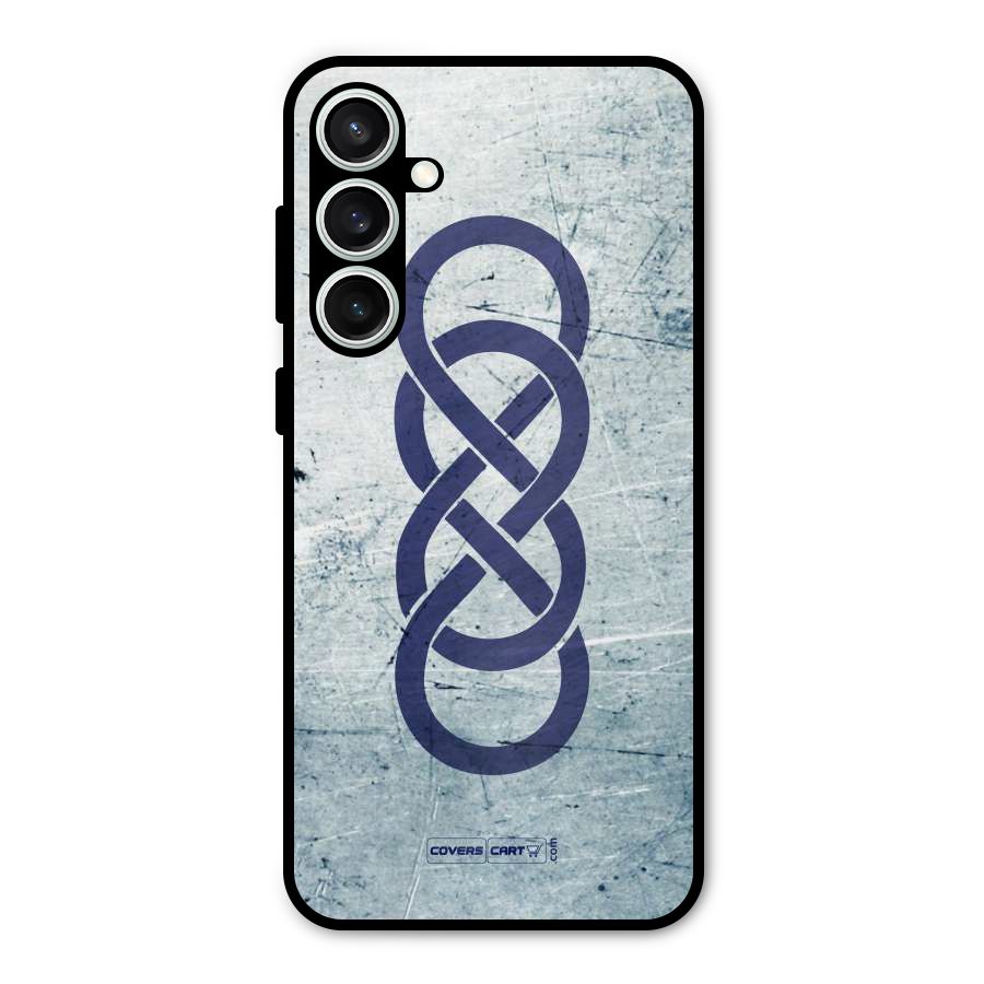 Double Infinity Rough Metal Back Case for Galaxy S23 FE