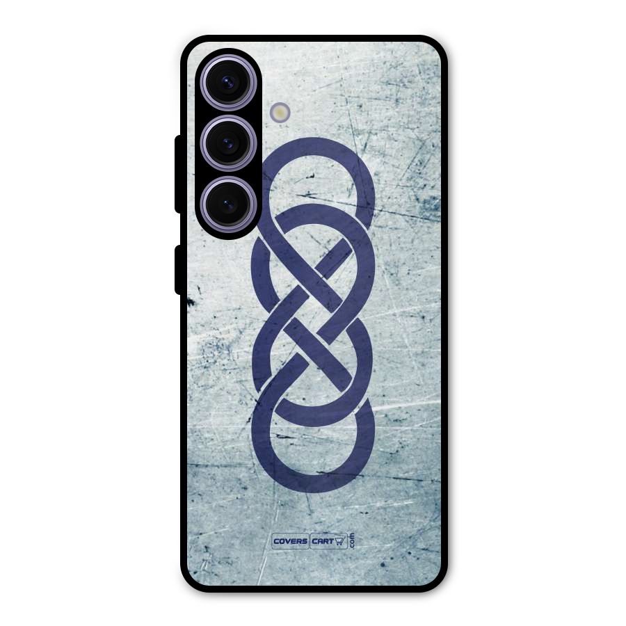 Double Infinity Rough Metal Back Case for Galaxy S24
