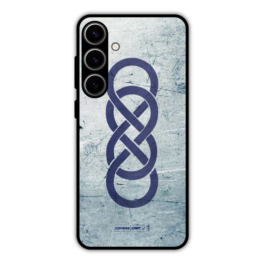 Double Infinity Rough Metal Back Case for Galaxy S24 Plus