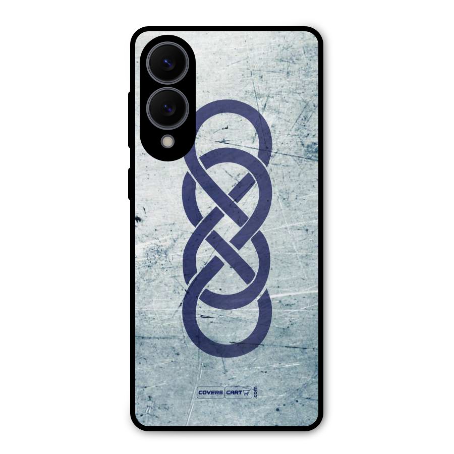 Double Infinity Rough Metal Back Case for Galaxy S25 Edge