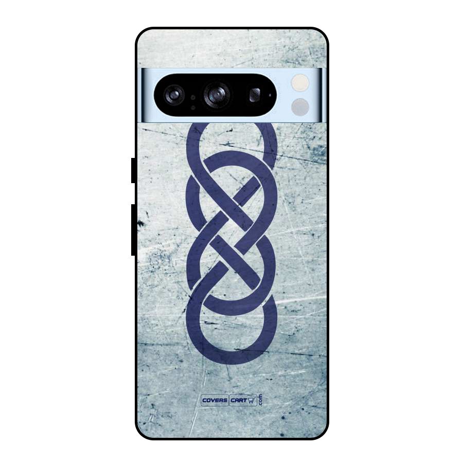 Double Infinity Rough Metal Back Case for Google Pixel 8 Pro