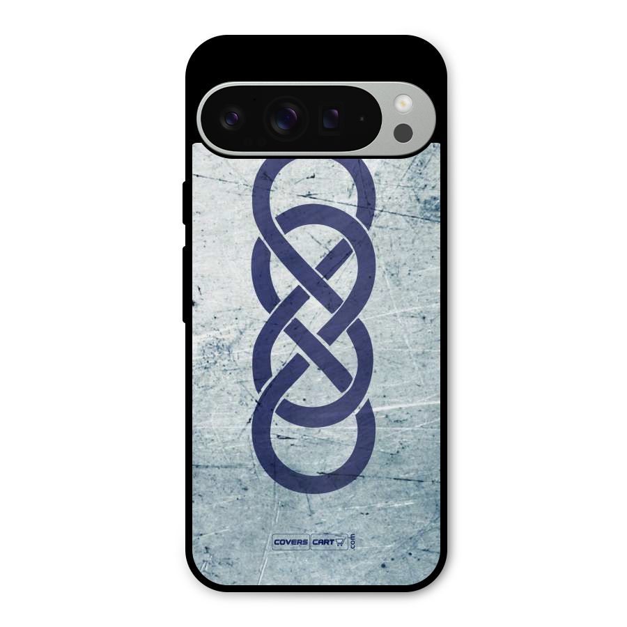 Double Infinity Rough Metal Back Case for Google Pixel 9 Pro XL