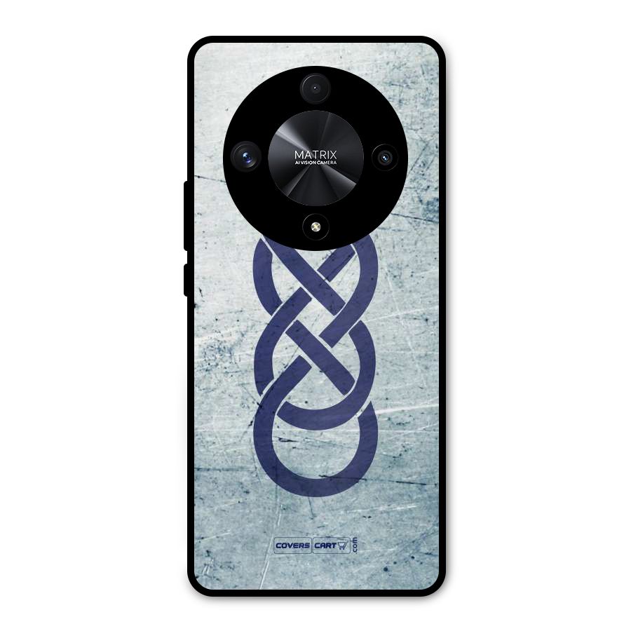 Double Infinity Rough Metal Back Case for Honor X9b