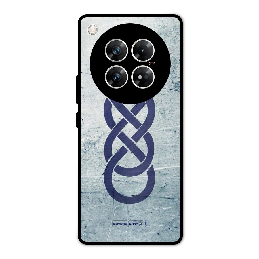 Double Infinity Rough Metal Back Case for Infinix Zero 40 5G