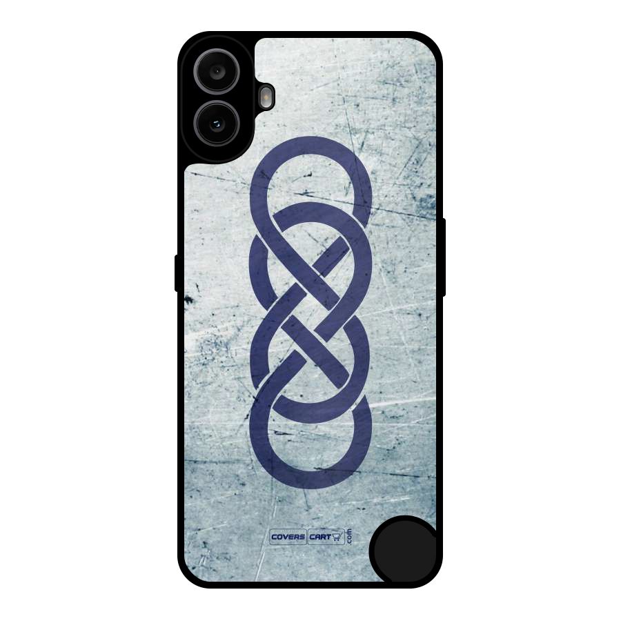 Double Infinity Rough Metal Back Case for Nothing CMF Phone 1