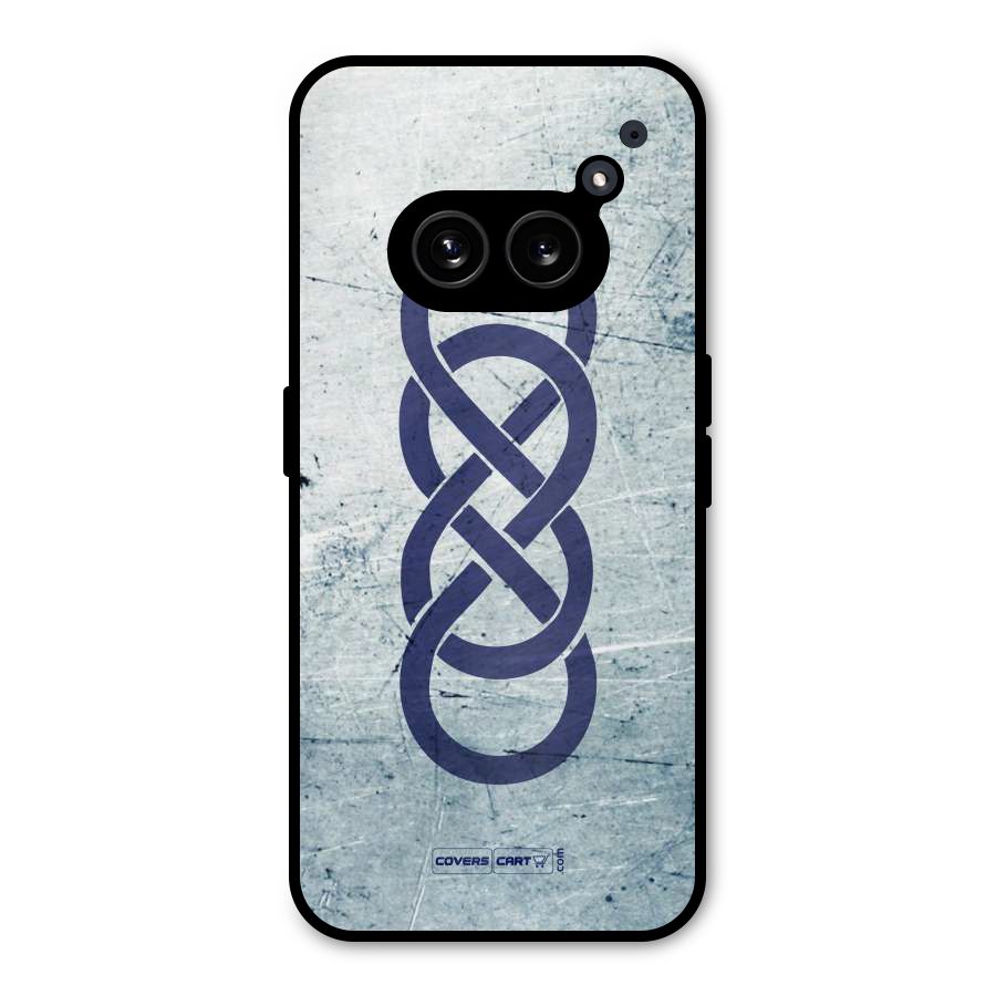 Double Infinity Rough Metal Back Case for Nothing Phone 2a Plus