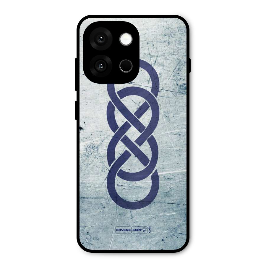 Double Infinity Rough Metal Back Case for OnePlus 13s
