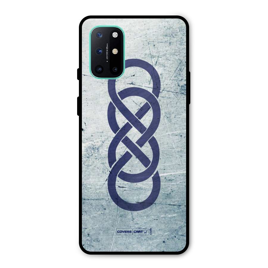 Double Infinity Rough Metal Back Case for OnePlus 8T