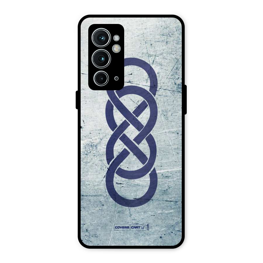 Double Infinity Rough Metal Back Case for OnePlus 9RT 5G