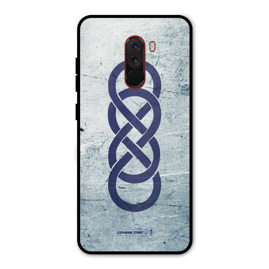 Double Infinity Rough Metal Back Case for Poco F1