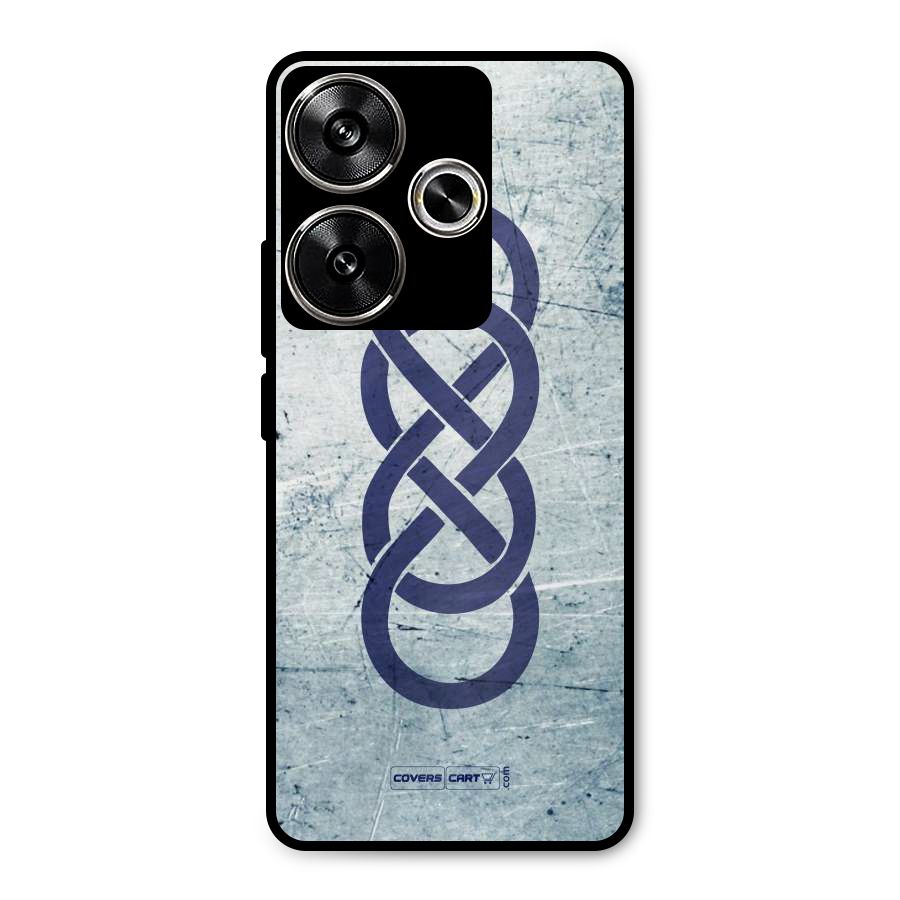 Double Infinity Rough Metal Back Case for Poco F6