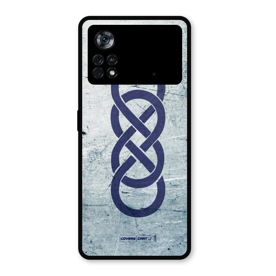Double Infinity Rough Metal Back Case for Poco X4 Pro 5G
