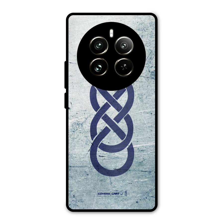 Double Infinity Rough Metal Back Case for Realme 12 Pro