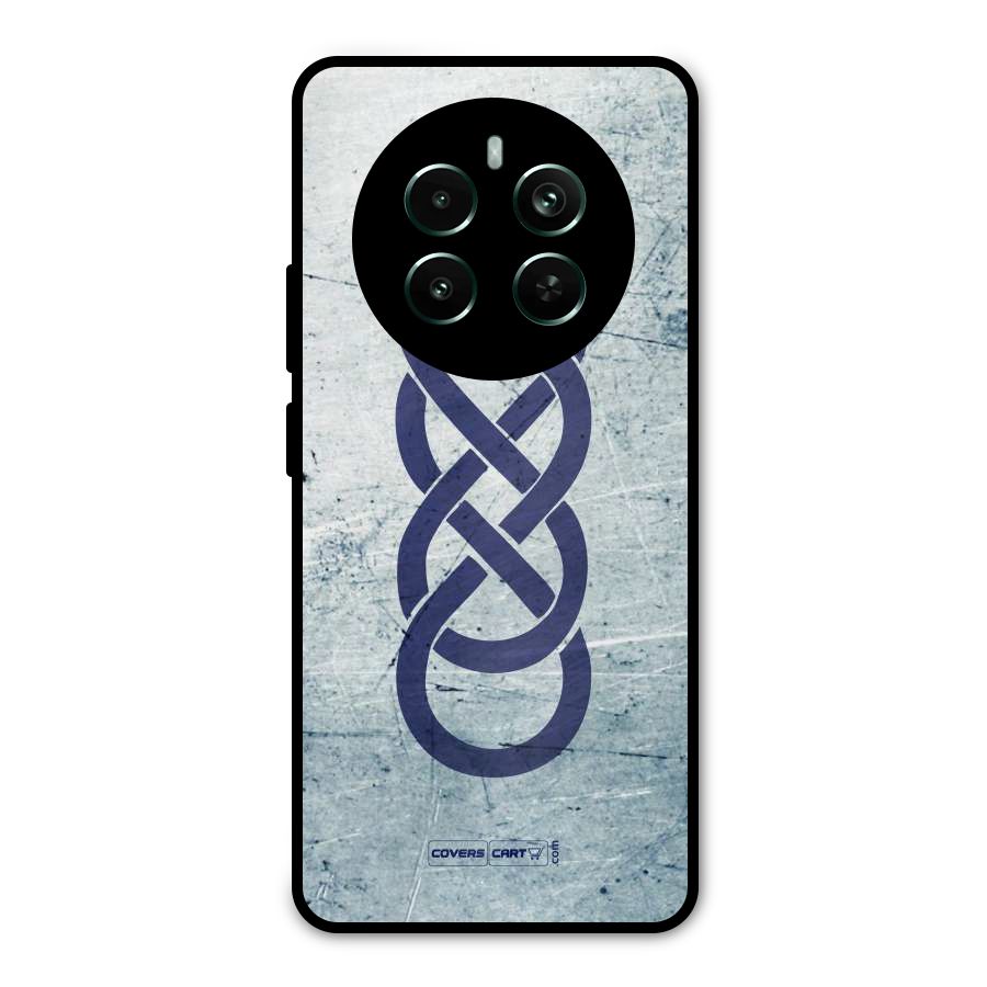 Double Infinity Rough Metal Back Case for Realme 12 Pro Plus