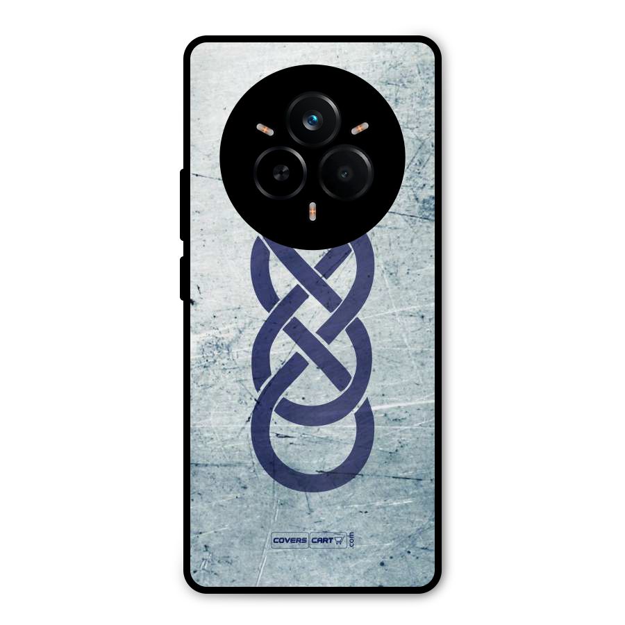 Double Infinity Rough Metal Back Case for Realme 14 Pro
