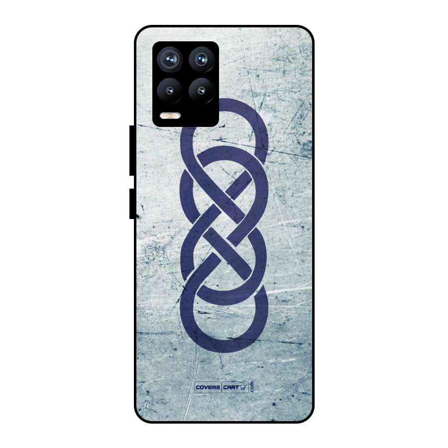 Double Infinity Rough Metal Back Case for Realme 8