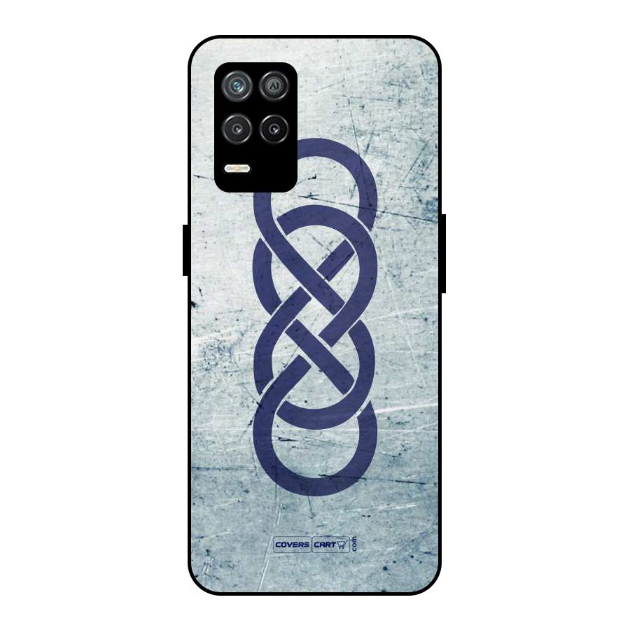 Double Infinity Rough Metal Back Case for Realme 8 5G