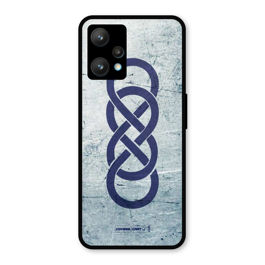 Double Infinity Rough Metal Back Case for Realme 9