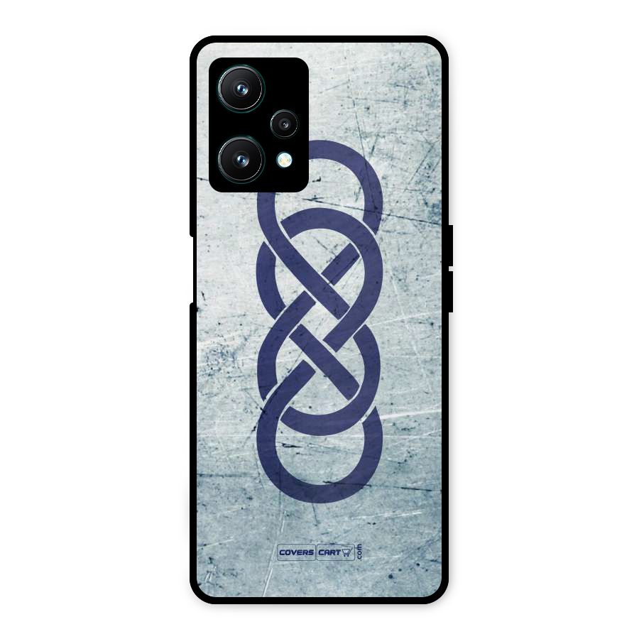 Double Infinity Rough Metal Back Case for Realme 9 Pro 5G