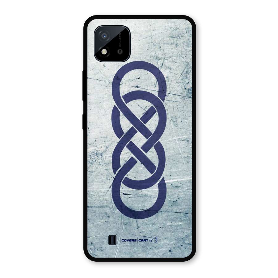 Double Infinity Rough Metal Back Case for Realme C11 2021