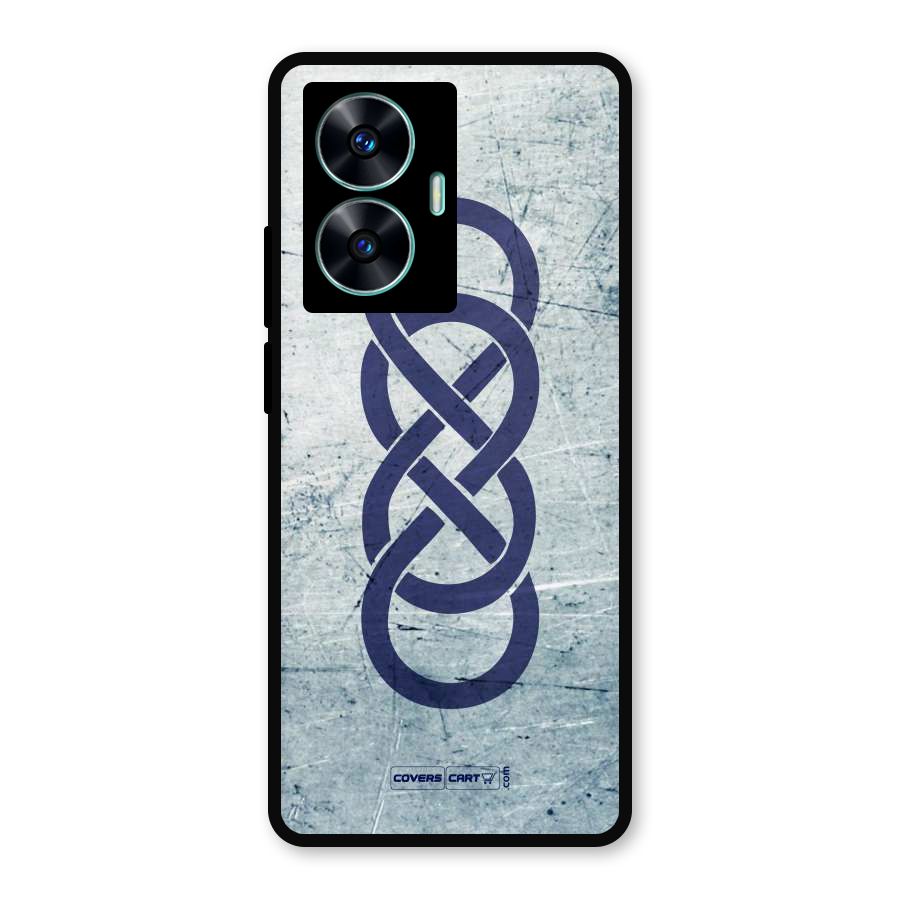 Double Infinity Rough Metal Back Case for Realme C55