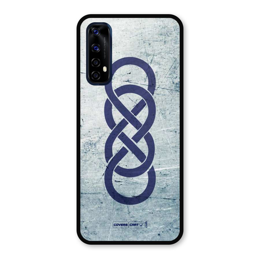 Double Infinity Rough Metal Back Case for Realme Narzo 20 Pro